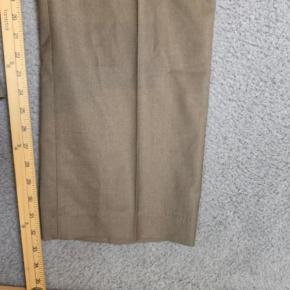 Croft Barrow Dress Pants Mens 40x32 Brown New Classic‎ Fit True Comfort NEW